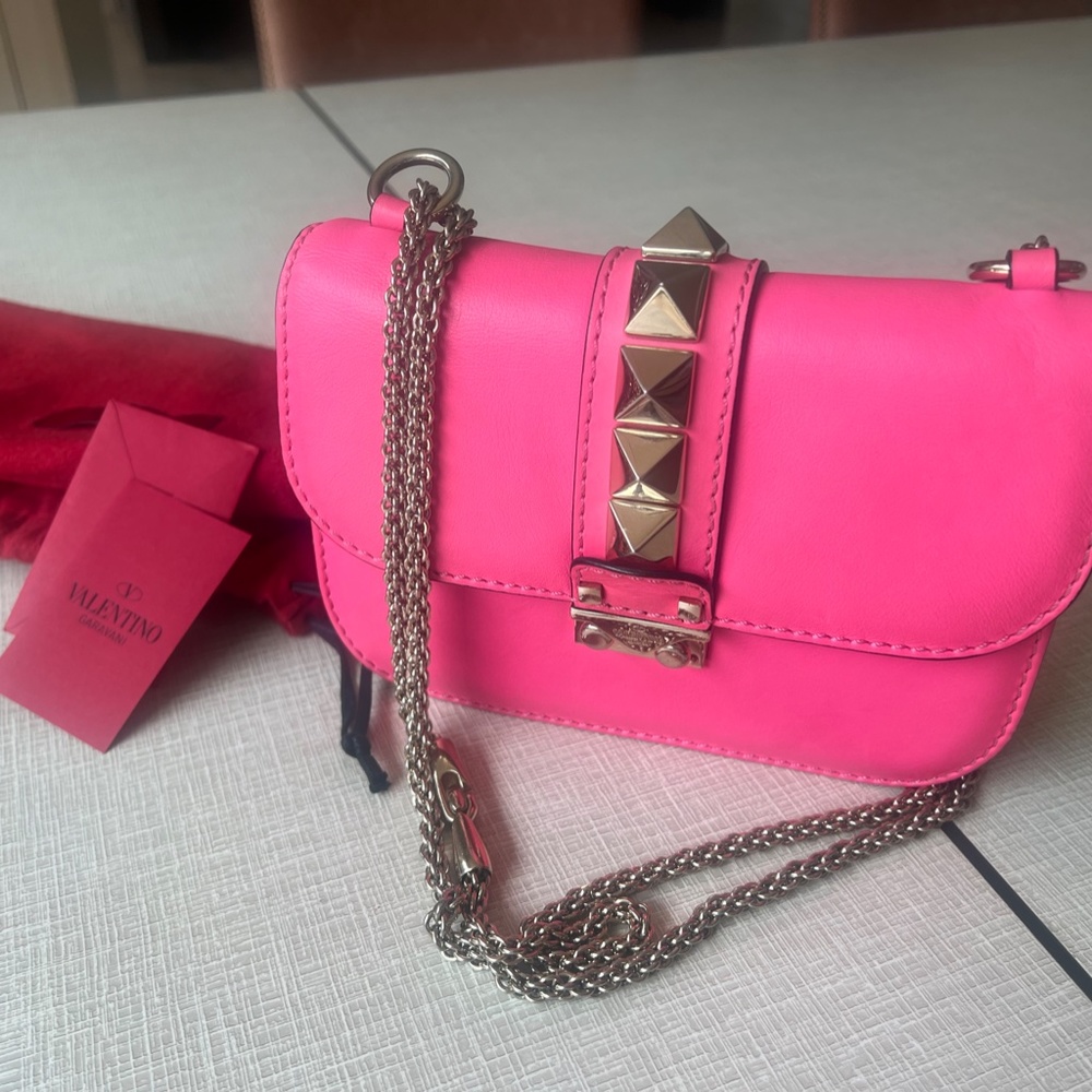Valentino cross body pink bag